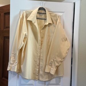 Men’s No Iron Travelers pronto Uomo Long Sleeve Dress Shirt 17 1/2 34/35